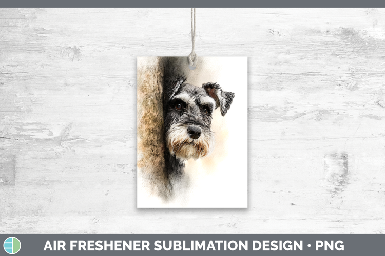 Miniature Schnauzer Dogs 04 Tree Peek Air Freshener Sublimat