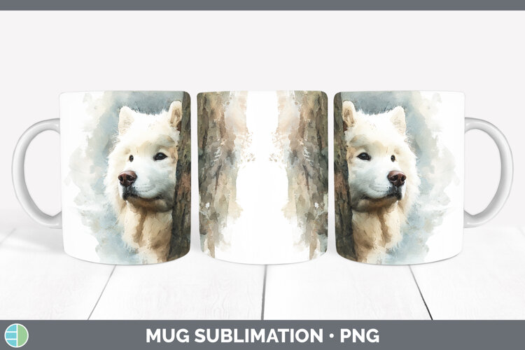 GorgeousDogs 04 Tree Peek Mug Wrap design.