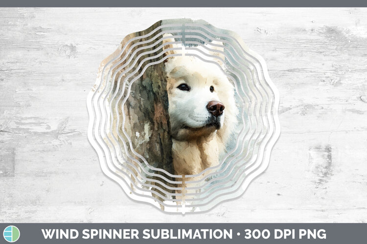 GorgeousDogs 04 Tree Peek Wind Spinner design.