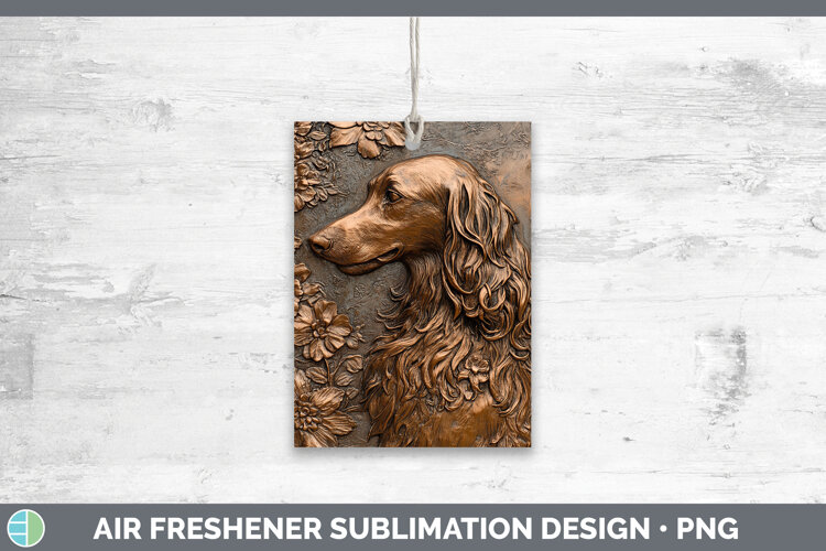 GorgeousDogs 05 Copper Relief Air Freshener design.