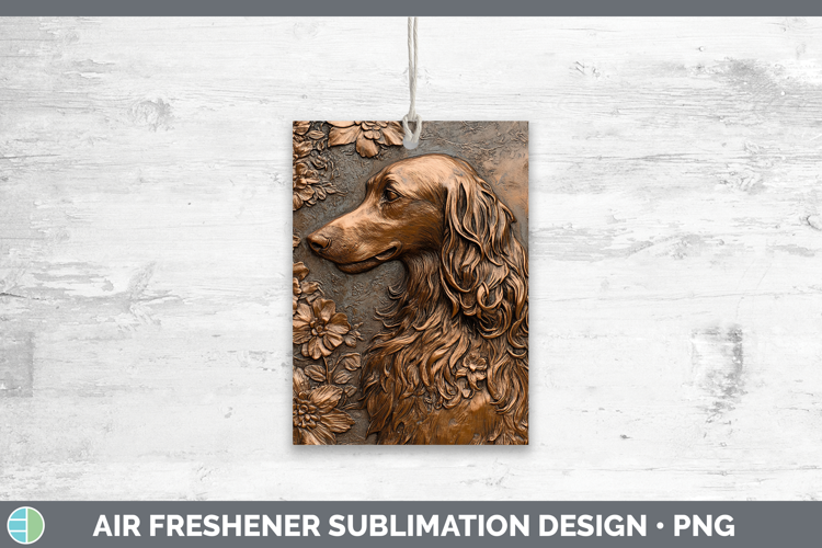 Dogs 05 Copper Relief Afghan Hound Air Freshener Sublimation