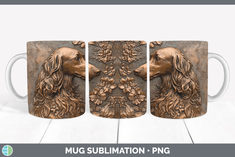 GorgeousDogs 05 Copper Relief Mug Wrap design.