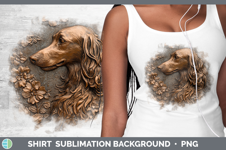 Dogs 05 Copper Relief Afghan Hound Shirt Sublimation Sublima