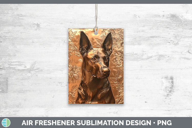 GorgeousDogs 05 Copper Relief Air Freshener design.
