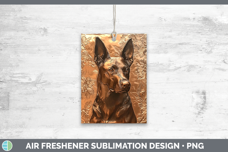 Dogs 05 Copper Relief Belgian Malinois Air Freshener Sublima