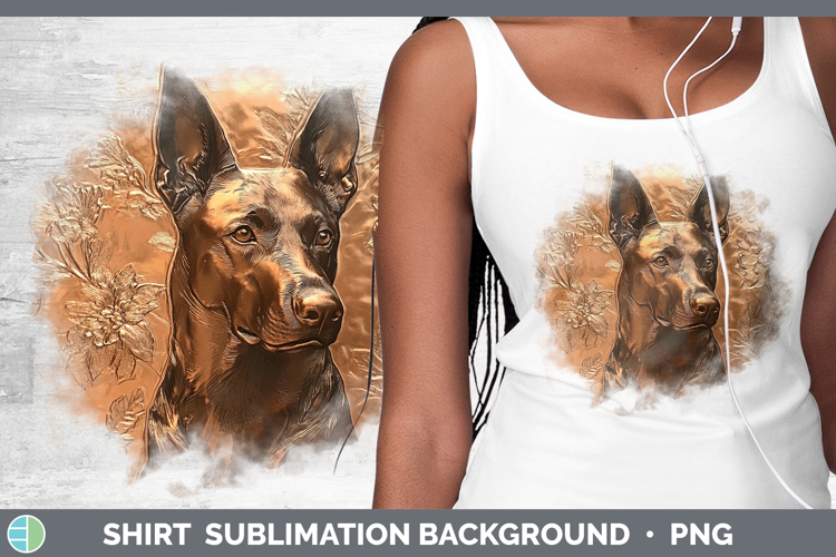 Dogs 05 Copper Relief Belgian Malinois Shirt Sublimation Sub