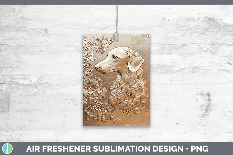 Dogs 05 Copper Relief Borzoi Air Freshener Sublimation Car F