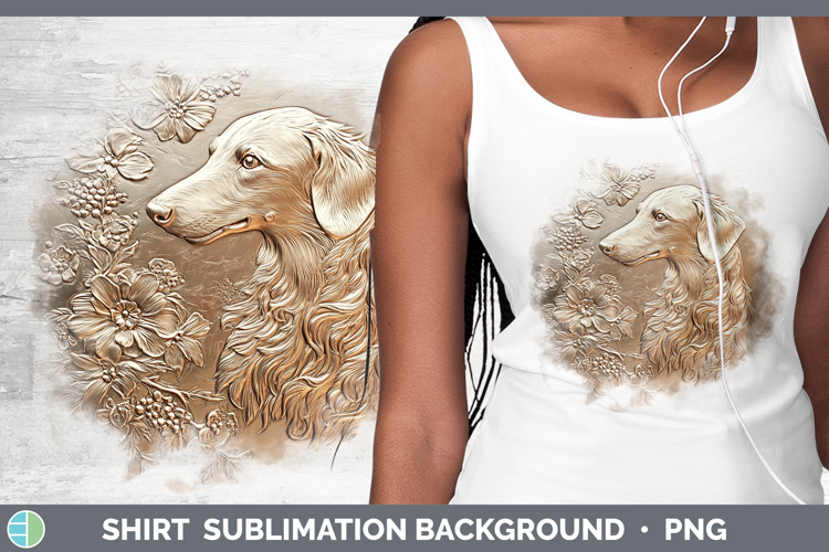 Dogs 05 Copper Relief Borzoi Shirt Sublimation Sublimation B