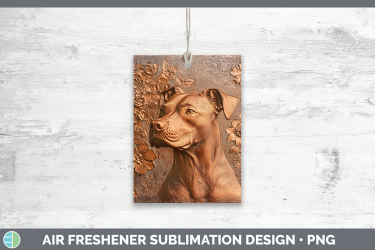Dogs 05 Copper Relief Dogo Argentino Air Freshener Sublimati