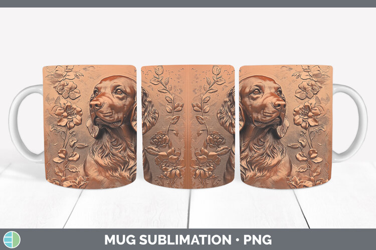 GorgeousDogs 05 Copper Relief Mug Wrap design.