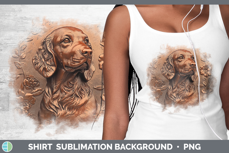 Dogs 05 Copper Relief English Cocker Spaniel Shirt Sublimati