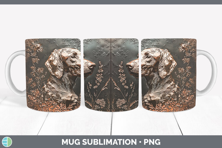 GorgeousDogs 05 Copper Relief Mug Wrap design.