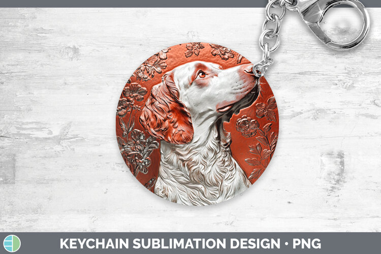 GorgeousDogs 05 Copper Relief Keychain design.