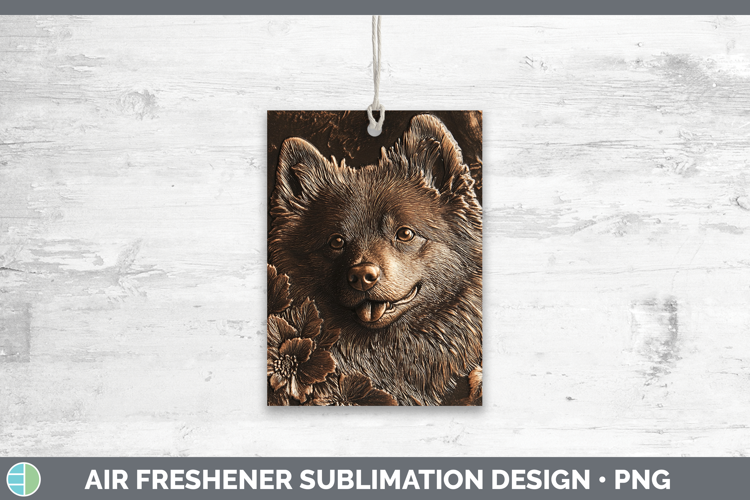 Dogs 05 Copper Relief Finnish Lapphund Air Freshener Sublima