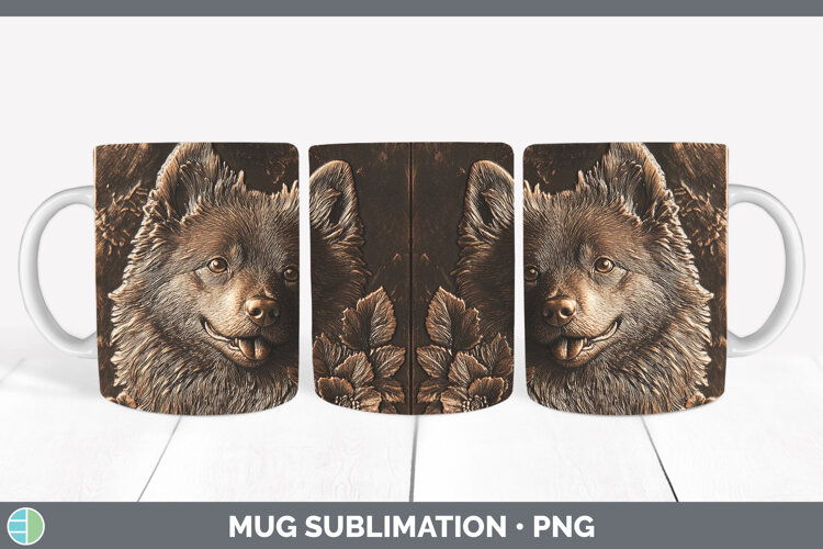 GorgeousDogs 05 Copper Relief Mug Wrap design.