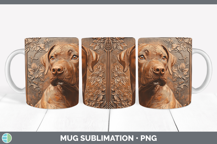 Dogs 05 Copper Relief Podenu Canario Mug Wrap Sublimation Co