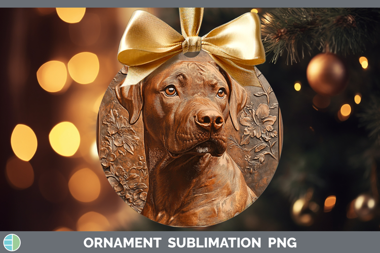 Dogs 05 Copper Relief Podenu Canario Ornament Sublimation Ba