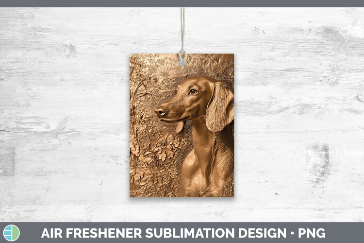 GorgeousDogs 05 Copper Relief Air Freshener design.