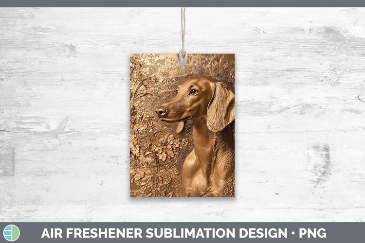 Dogs 05 Copper Relief Saluki Air Freshener Sublimation Car F