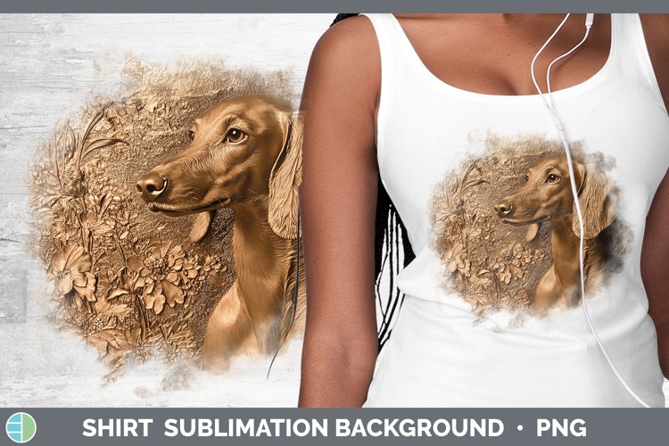 Dogs 05 Copper Relief Saluki Shirt Sublimation Sublimation B
