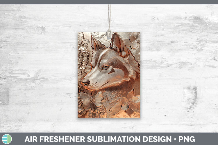 GorgeousDogs 05 Copper Relief Air Freshener design.