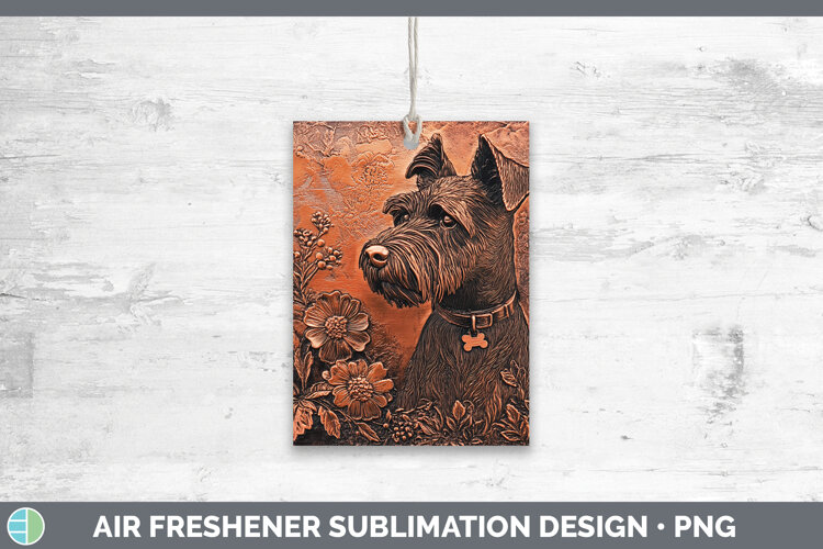 GorgeousDogs 05 Copper Relief Air Freshener design.