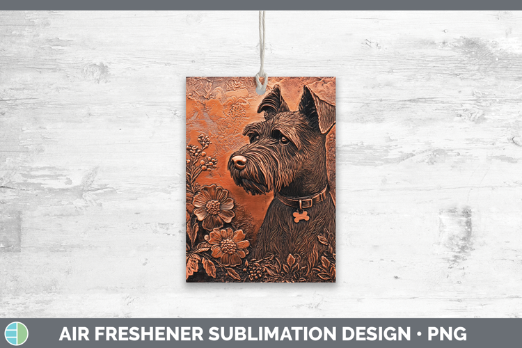 Dogs 05 Copper Relief Welsh Terrier Air Freshener Sublimatio