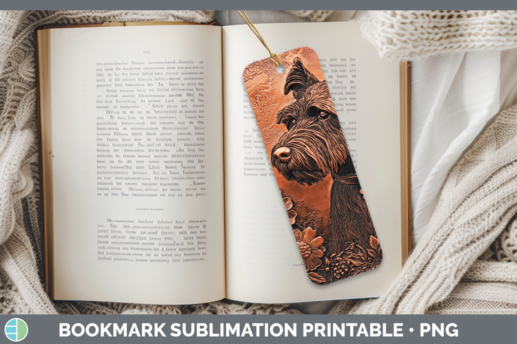 Dogs 05 Copper Relief Welsh Terrier Bookmark Sublimation Pri