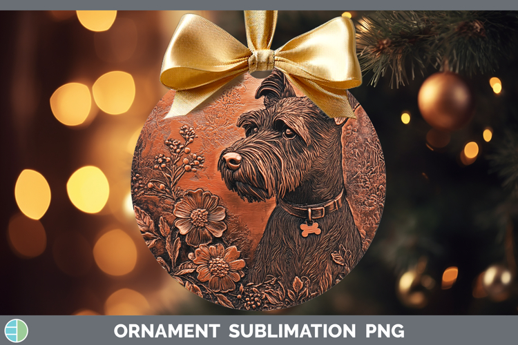 Dogs 05 Copper Relief Welsh Terrier Ornament Sublimation Bau