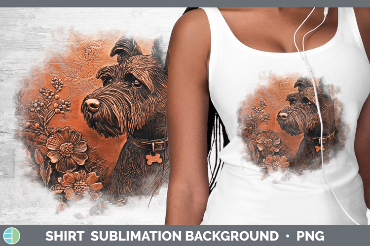 Dogs 05 Copper Relief Welsh Terrier Shirt Sublimation Sublim