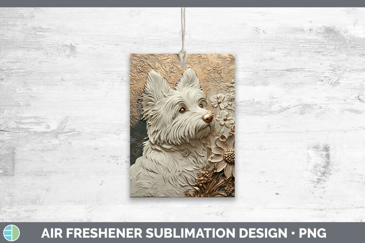 GorgeousDogs 05 Copper Relief Air Freshener design.