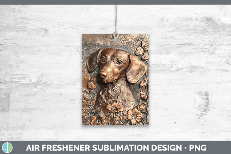 Dogs 05 Copper Relief Wire Haired Dachshund Air Freshener Su
