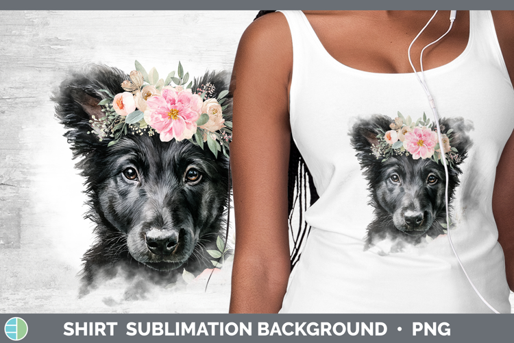 Belgian Sheepdog Dogs 05 Floral Crown Shirt Sublimation Desi