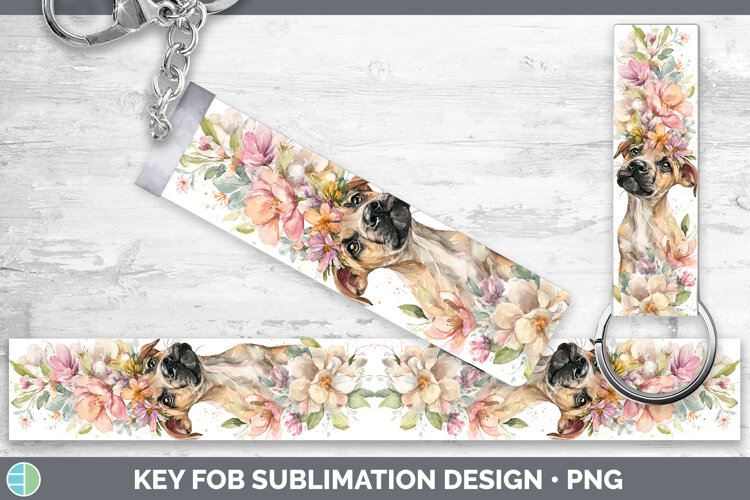 GorgeousDogs 05 Floral Crown Key Fob design.