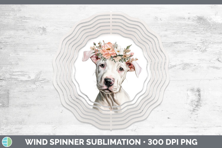 GorgeousDogs 05 Floral Crown Wind Spinner design.