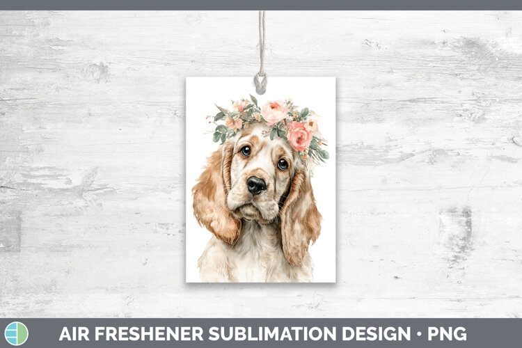 GorgeousDogs 05 Floral Crown Air Freshener design.