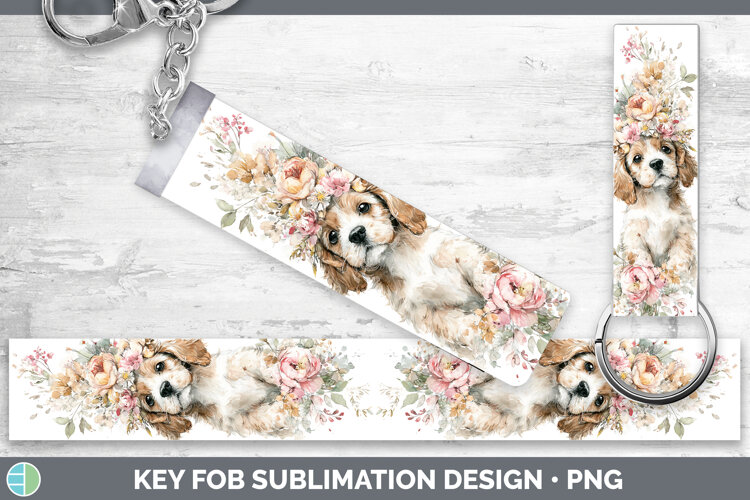 GorgeousDogs 05 Floral Crown Key Fob design.