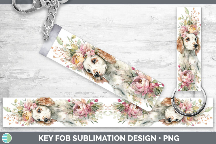 GorgeousDogs 05 Floral Crown Key Fob design.