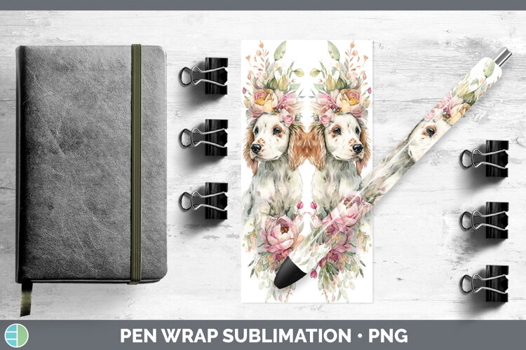GorgeousDogs 05 Floral Crown Pen Wrap design.