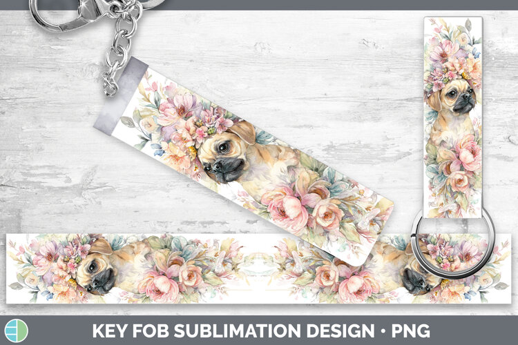 GorgeousDogs 05 Floral Crown Key Fob design.