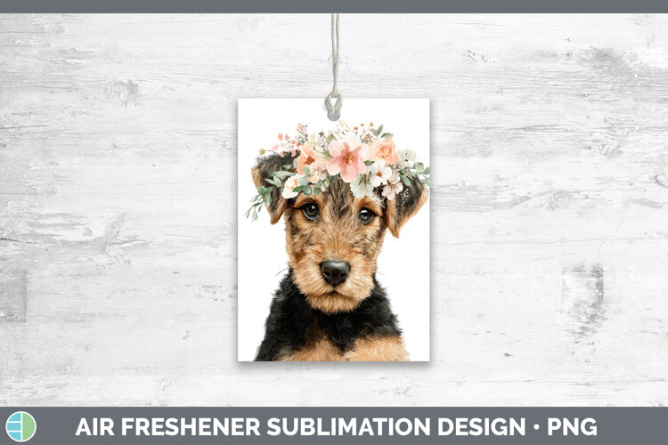 GorgeousDogs 05 Floral Crown Air Freshener design.