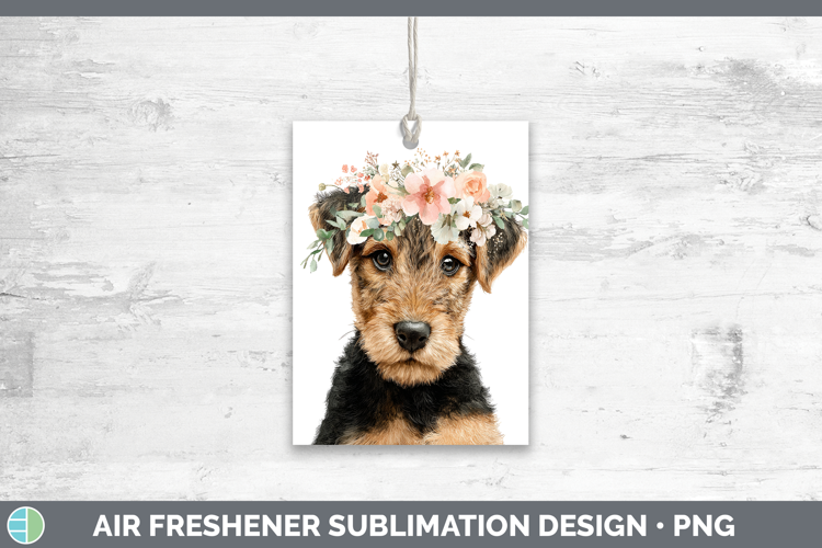 Welsh Terrier Dogs 05 Floral Crown Air Freshener Sublimation