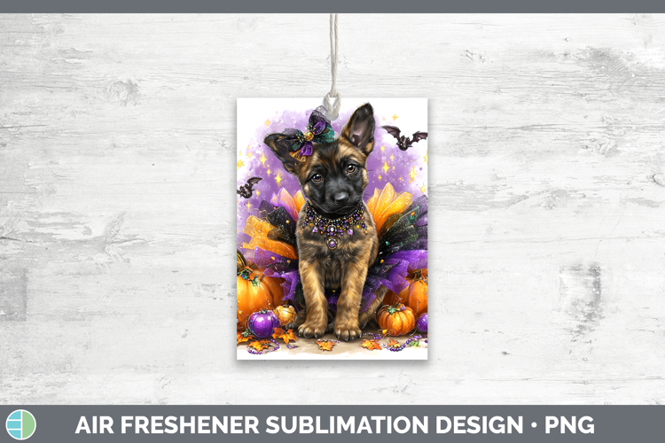 Dogs 05 Halloween Belgian Malinois Air Freshener Sublimation
