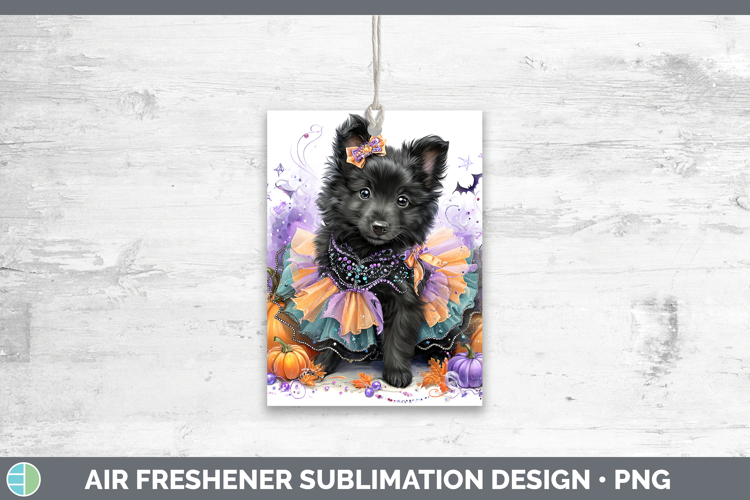 Dogs 05 Halloween Belgian Sheepdog Air Freshener Sublimation