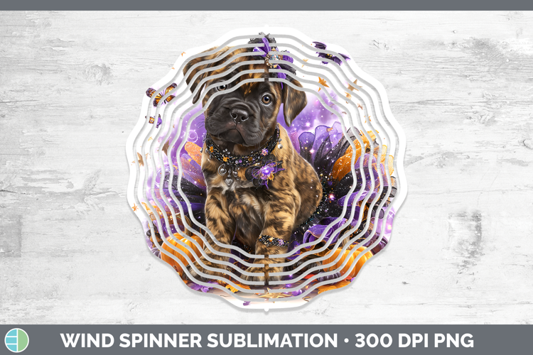 Dogs 05 Halloween Bordeaux Mastiff Wind Spinner Sublimation