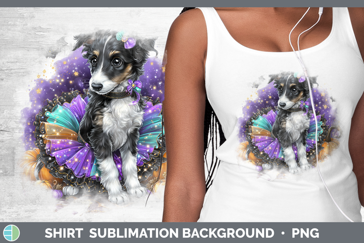 Dogs 05 Halloween Borzoi Shirt Sublimation Background Design