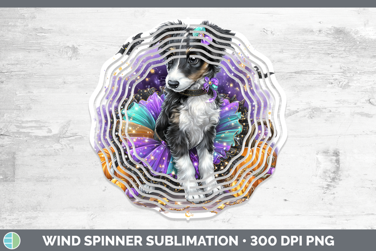 Dogs 05 Halloween Borzoi Wind Spinner Sublimation Spinner De