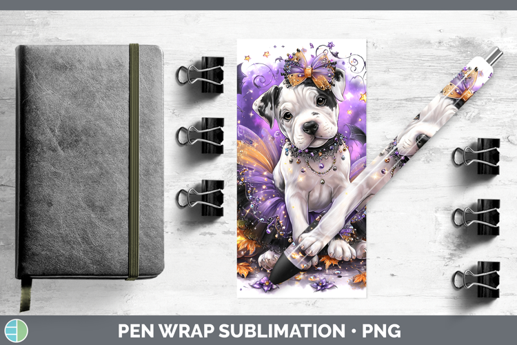 Dogs 05 Halloween Dogo Argentino Pen Wrap Sublimation Pen De