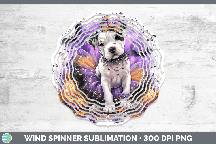 Dogs 05 Halloween Dogo Argentino Wind Spinner Sublimation Sp