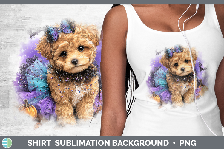 Dogs 05 Halloween Double Doodle Shirt Sublimation Background